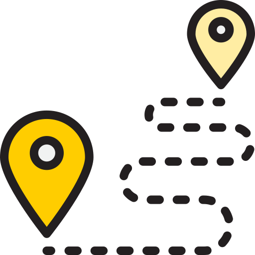 Breadcrumb trail map style